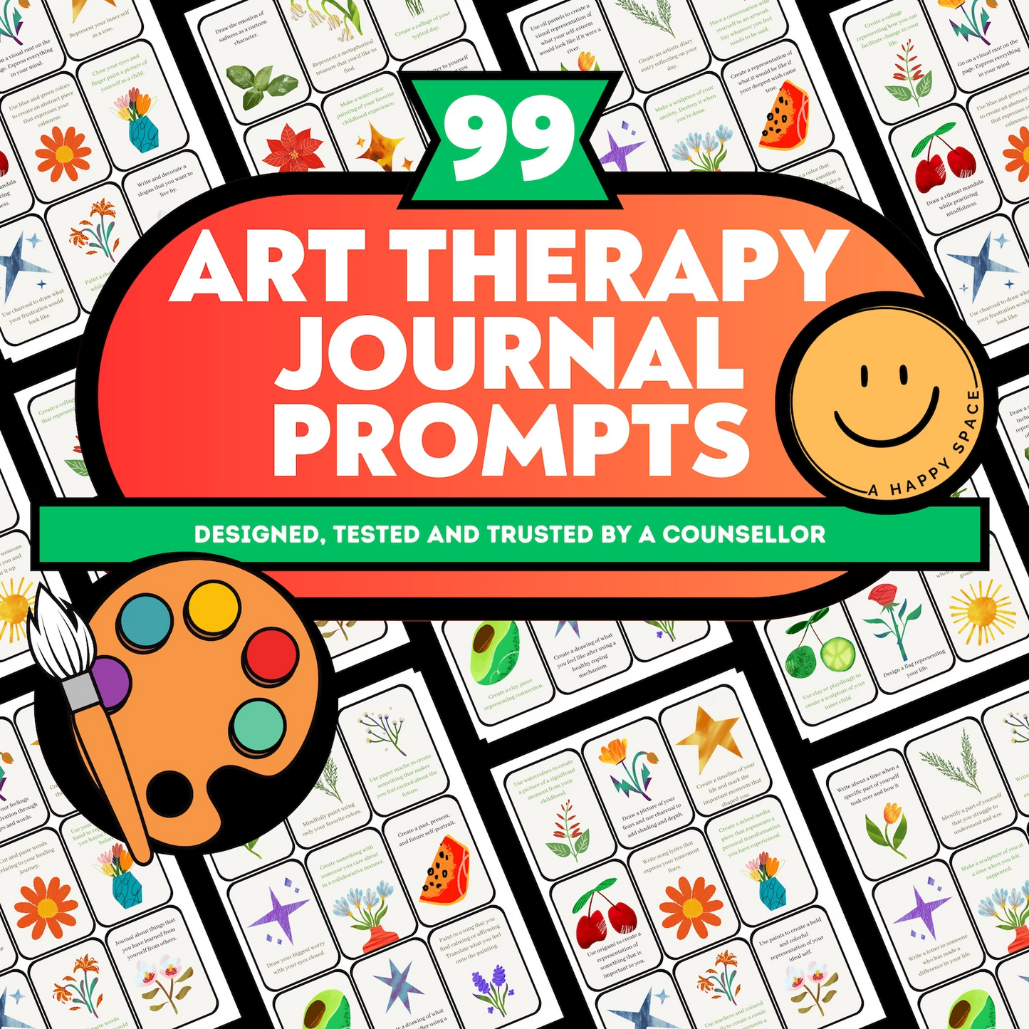 Art Therapy Worksheets + 10 Books (90% OFF)