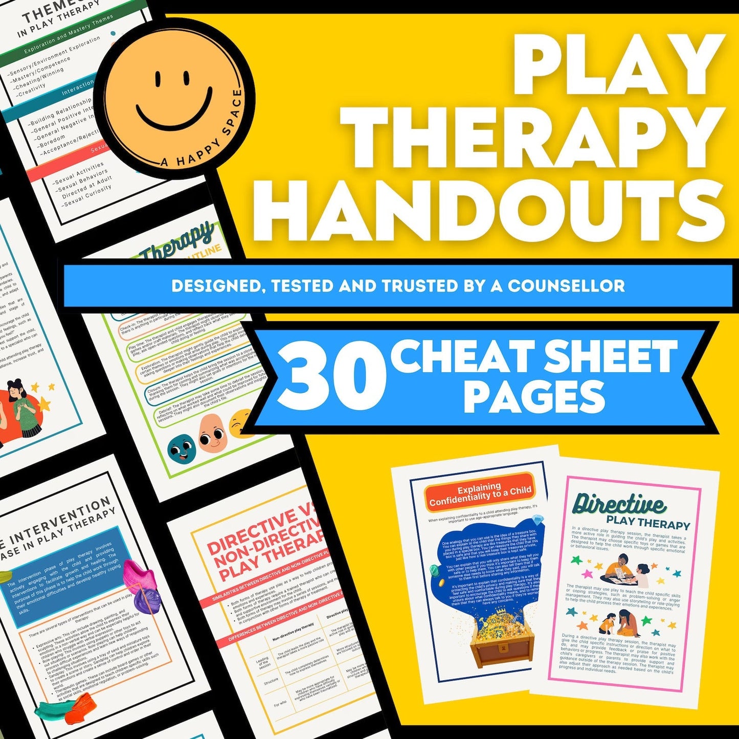 Play Therapy Bundle for Therapists, Child & School Counselors + 8 Books