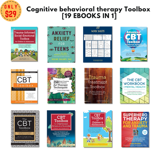 Cognitive Behavioral Therapy Toolbox [19 EBOOKS IN 1]