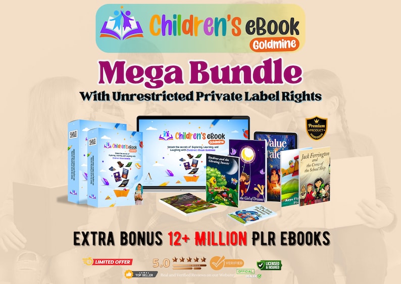Children Ebook, KDP Kid Bundle, Activity Cchooling Resourcing, Child Care, Master Resell Rights, Digital Product