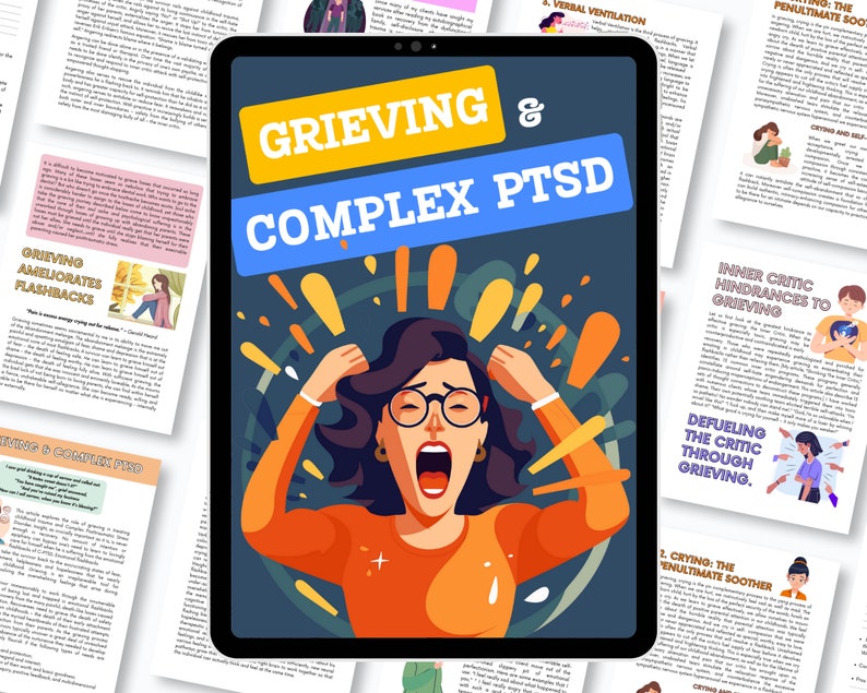 Understanding Grieving Complex PTSD Worksheets, PTSD Coping Skills, Trauma Healing, EMDR, C-Ptsd, Cbt Worksheet, Trauma Therapy Worksheet